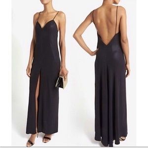 L'agence Intermix Dress Spaghetti Staps Low Back
Black Maxi Gown Evening Prom